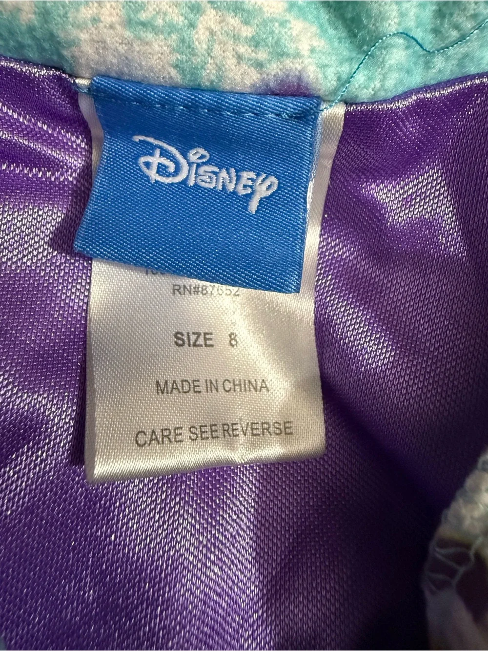 Disney Frozen Elsa & Anna Aqua Pajama Set with Olaf Print